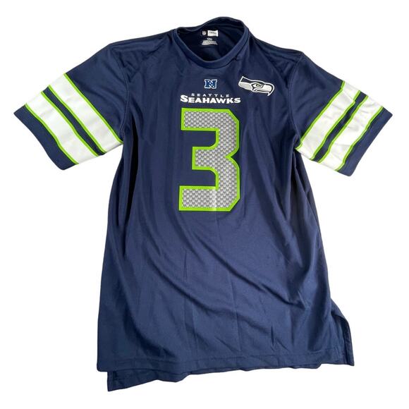 Seattle Seahawks Russell Wilson NFL Jersey Mens Large Blue Football NFC West - Picture 1 of 7